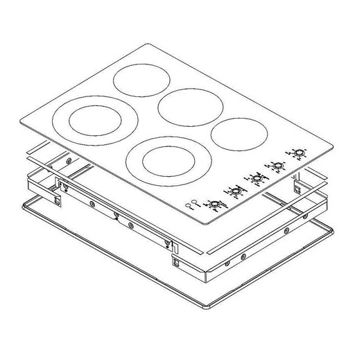 Whirlpool Range /Oven Cooktop (Black) - W11255351, Replaces: W11120989