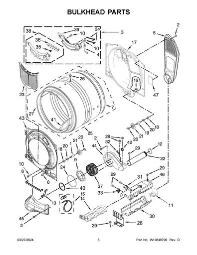 Whirlpool Air Conditioner Washer - W11236646, Replaces: 789761 (Miele)