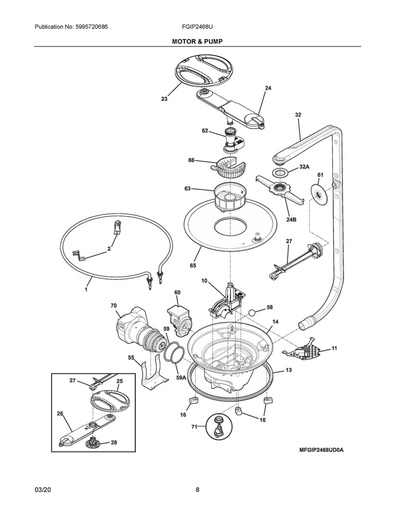 Frigidaire Dishwasher Turbidity Sensor - 154762601