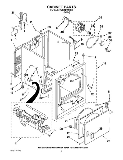 Whirlpool Dryer Cabinet, White - 8533643