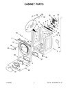 Whirlpool Refrigerator Freezer Door Gasket (Gray) - W10443316, Replaces: W10180623