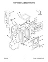 Whirlpool Refrigerator French Door Gasket (Gray) - W10407212, Replaces: W10407146