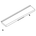 Whirlpool Refrigerator Door Handle (Stainless) - W11542651, Replaces: W11289640