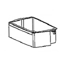 GE Refrigerator Door Shelf Bin (Shallow) - WR71X25602, Replaces: WR71X10410