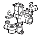 Samsung Refrigerator Tube Fitting (1/4" to 1/4") - DA60-00258B