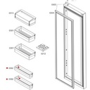 GE Refrigerator Hinge Lever (Black) - WR11X10009
