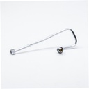 Whirlpool Range /Oven Burner Control Knob (Stainless) - WP7733P508-60, Replaces: 7733P508-60