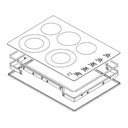 Whirlpool Range /Oven Door Handle - W11113204, Replaces: W10880280